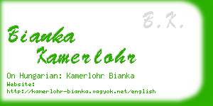 bianka kamerlohr business card